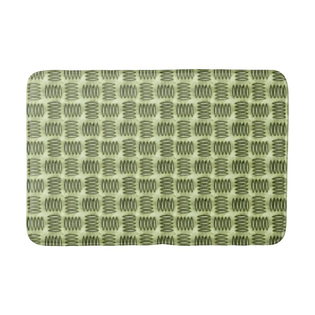 Chequered Metal Stainless Steel Flooring Texture Bath Mat (Front)