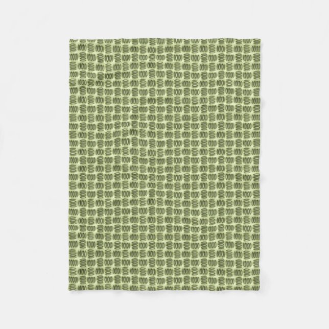 Chequered Metal Stainless Steel Flooring Texture Fleece Blanket (Front)