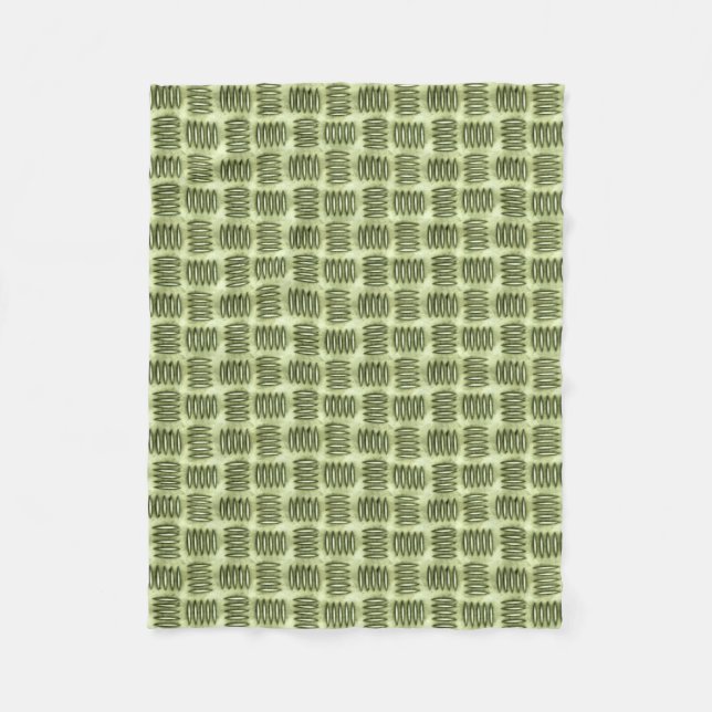 Chequered Metal Stainless Steel Flooring Texture Fleece Blanket (Front)