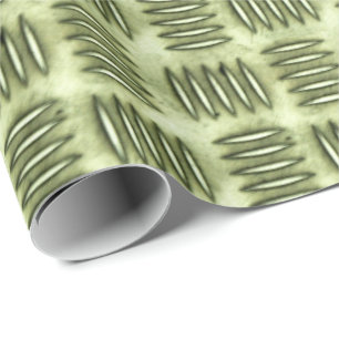 Chequered Metal Stainless Steel Flooring Texture Wrapping Paper