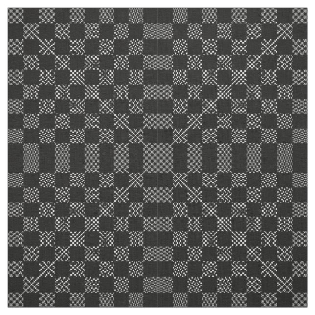 Chequered Moire by Kenneth Yoncich Fabric (Swatch)