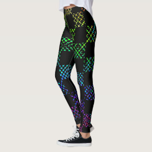 Chequered Moire by Kenneth Yoncich Leggings