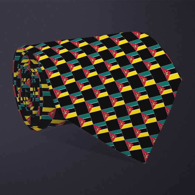 Chequered Mozambique Flag Pattern  Tie (Creator Uploaded)