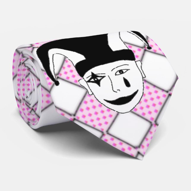 Chequered MTJ Tie (Rolled)