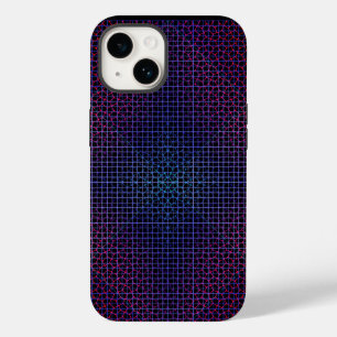 Chequered Net pattern 01 Black BG Case-Mate iPhone 14 Case