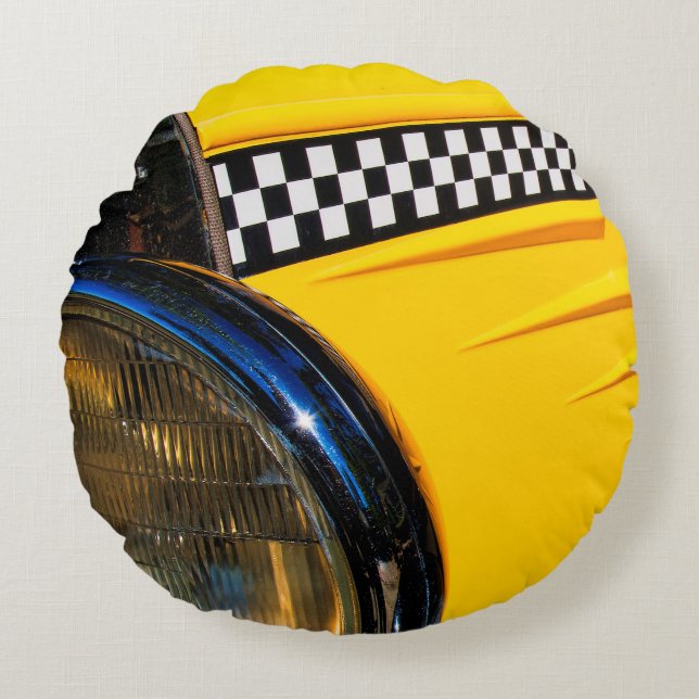 Chequered Past Round Pillow (Front)