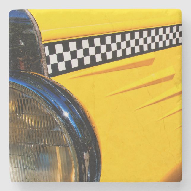 Chequered Past Stone Coaster (Front)