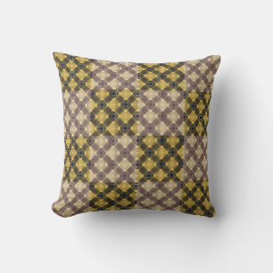 Chequered Pattern.02 Throw Pillow