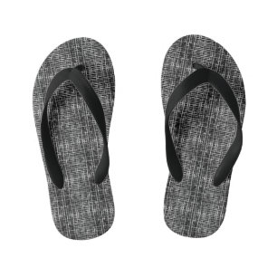 Chequered Pattern.06 Kid's Flip Flops