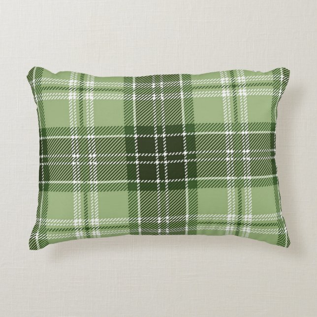 Chequered pattern accent pillow (Front)