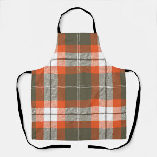 Chequered pattern apron