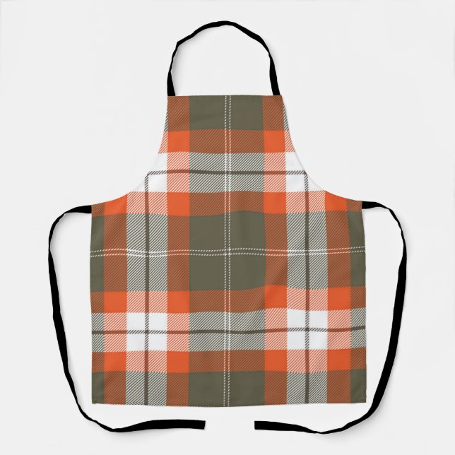 Chequered pattern apron (Front)