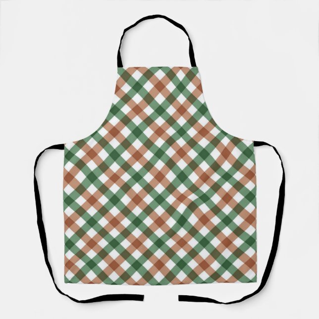 Chequered pattern apron (Front)