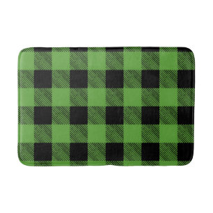 Chequered pattern bath mat