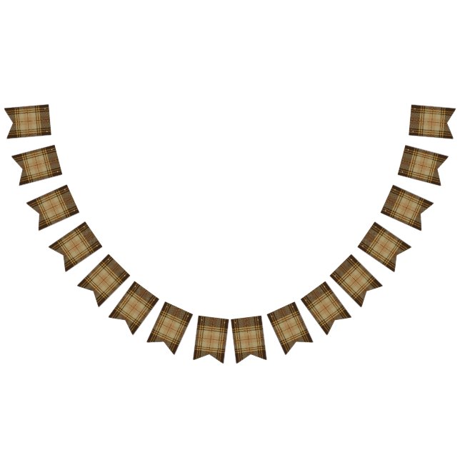 Chequered pattern bunting flags (All)