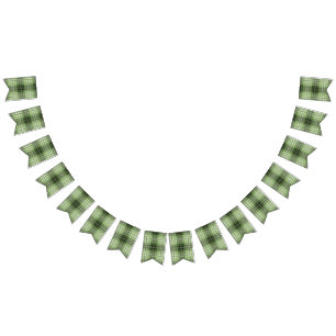 Chequered pattern bunting flags