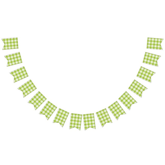 Chequered pattern bunting flags (All)