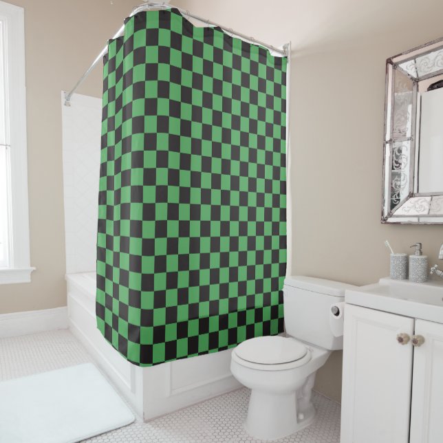 chequered pattern chequered squares chess green bl (In Situ)
