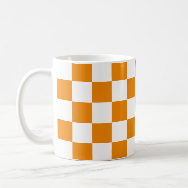 Chequered Pattern Coffee Mug (Left)