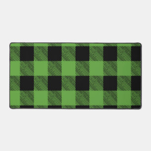 Chequered pattern desk mat