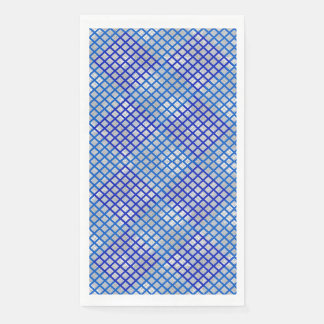 Chequered pattern diagonal Blue 02.w LGrey BG Napkin