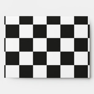 Chequered pattern envelope