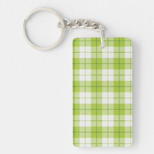 Chequered pattern keychain