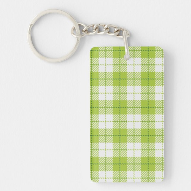 Chequered pattern keychain (Front)