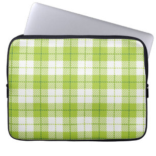 Chequered pattern laptop sleeve