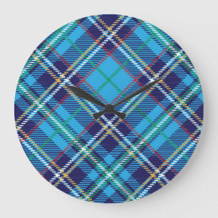 Chequered pattern large clock