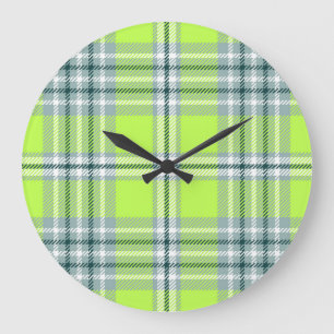 Chequered pattern large clock