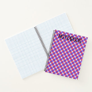 Chequered Pattern Notebook | Stylish 
