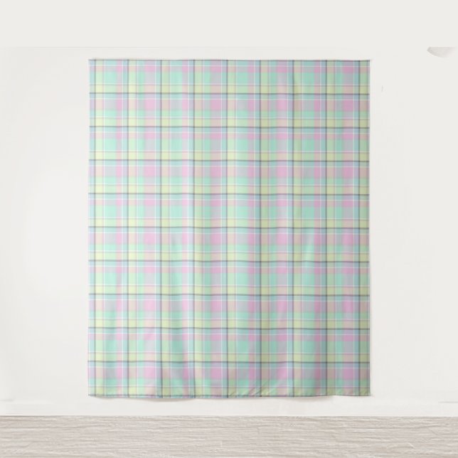 Chequered pattern of caramel colours. tapestry (Front)