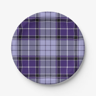 Chequered pattern paper plate