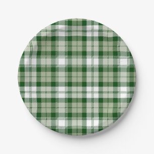 Chequered pattern paper plate