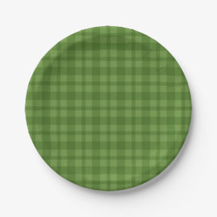 Chequered pattern paper plate