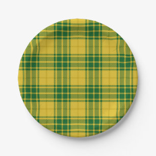 Chequered pattern paper plate