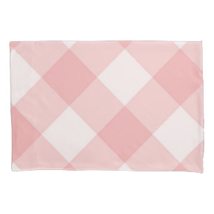 Chequered pattern pillowcase