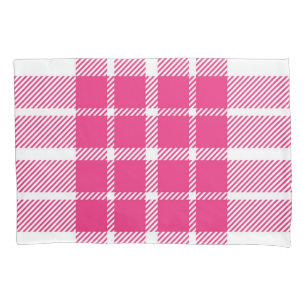 Chequered pattern pillowcase