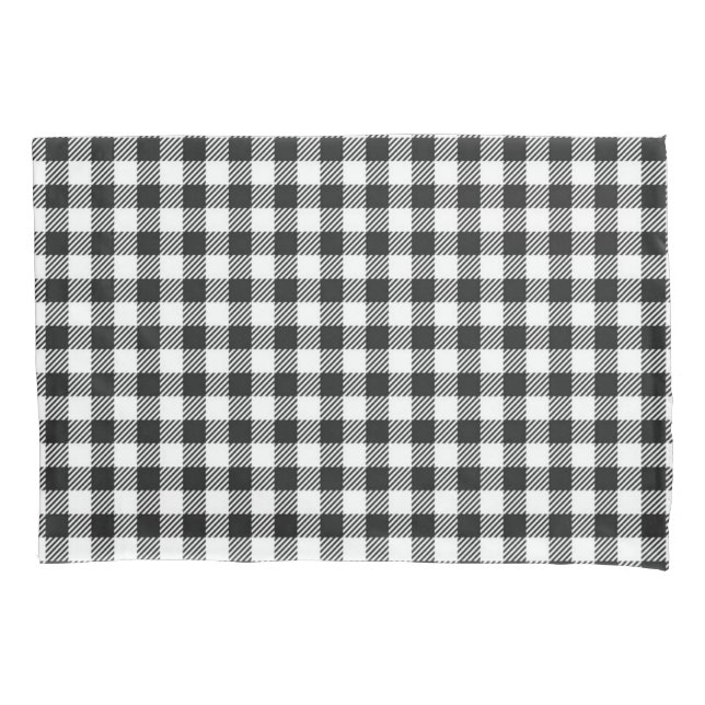 Chequered pattern pillowcase (Front)