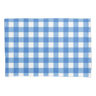 Chequered pattern pillowcase