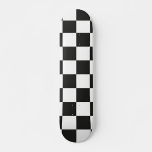 Chequered pattern skateboard