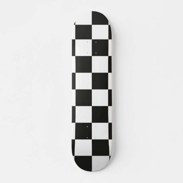 Chequered pattern skateboard (Front)