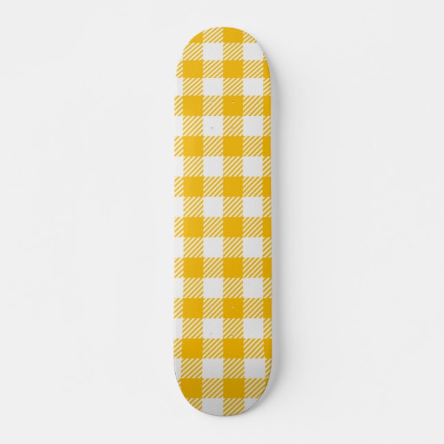 Chequered pattern skateboard (Front)