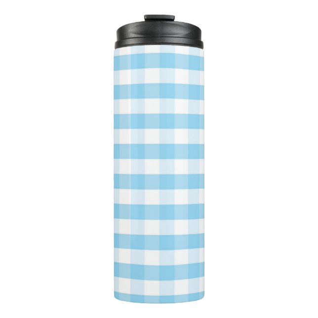 Chequered pattern thermal tumbler (Front)