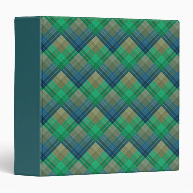 Chequered pattern with zig zag colouring binder (Front/Spine)