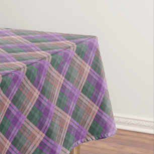 Chequered pattern with zig zag colouring tablecloth