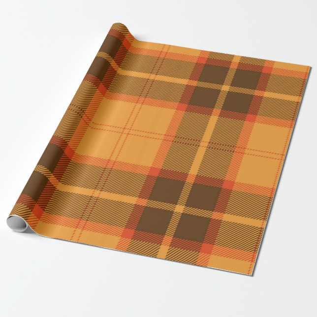 Chequered pattern wrapping paper (Unrolled)