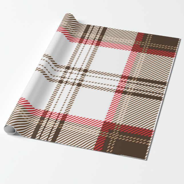 Chequered pattern wrapping paper (Unrolled)