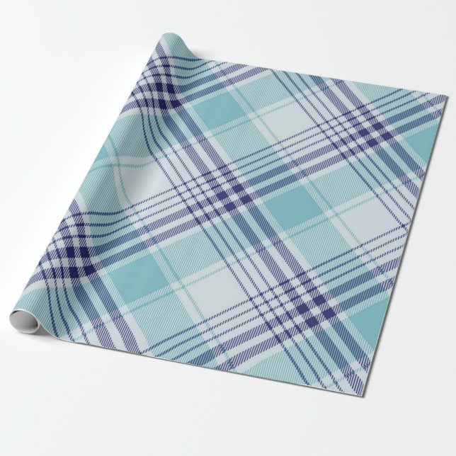 Chequered pattern wrapping paper (Unrolled)